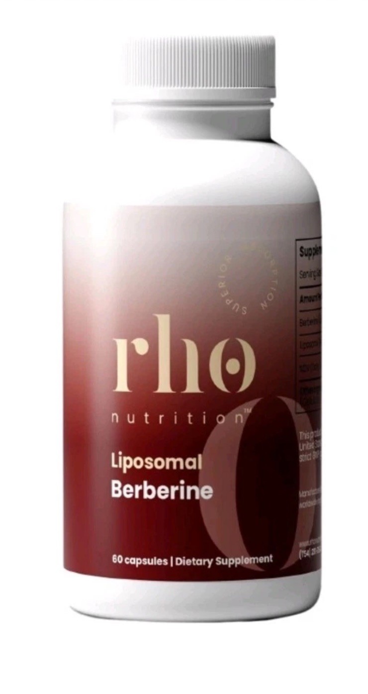 Rho Nutrition Liposomal Berberine Capsules Gut Health and Metabolic 60 Capsules