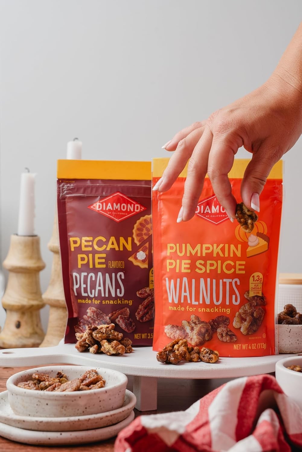 Diamond of California Pecan Pie Nuts, 3.25 oz. 1 Pack