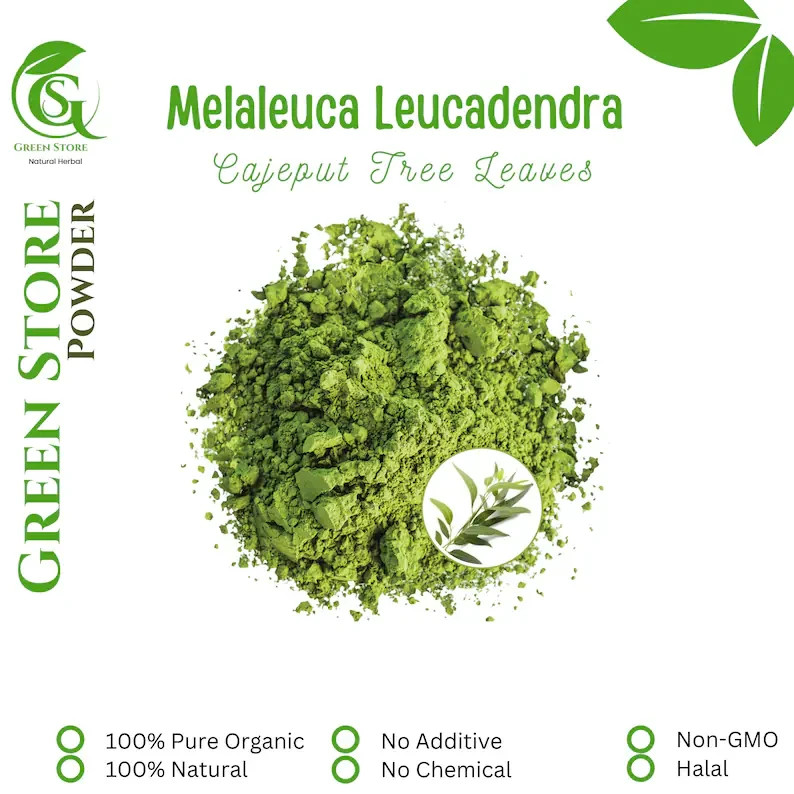 50 g – 500 g Organic Pure Powder Of Melaleuca Leucadendra Cajeput Leave herb