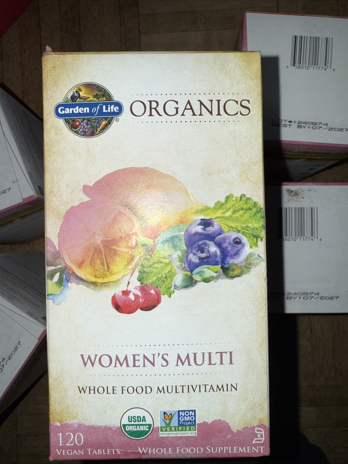 Garden of Life Mykind Organics Women’s Multivitamin 120 Tablets) Exp 7/26