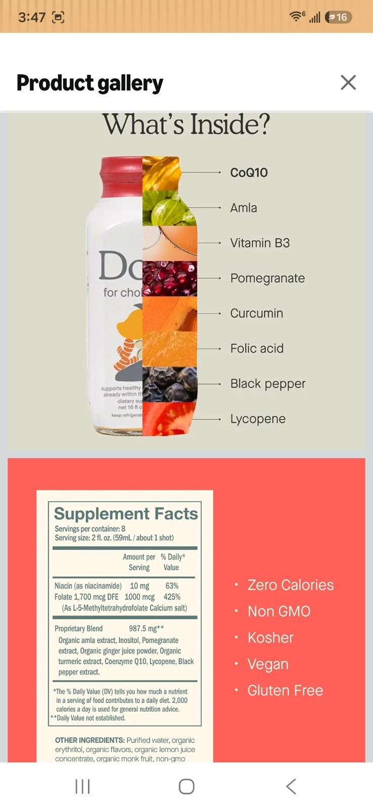 Dose for Cholesterol 3 Pack 16 oz Health & Wellness New