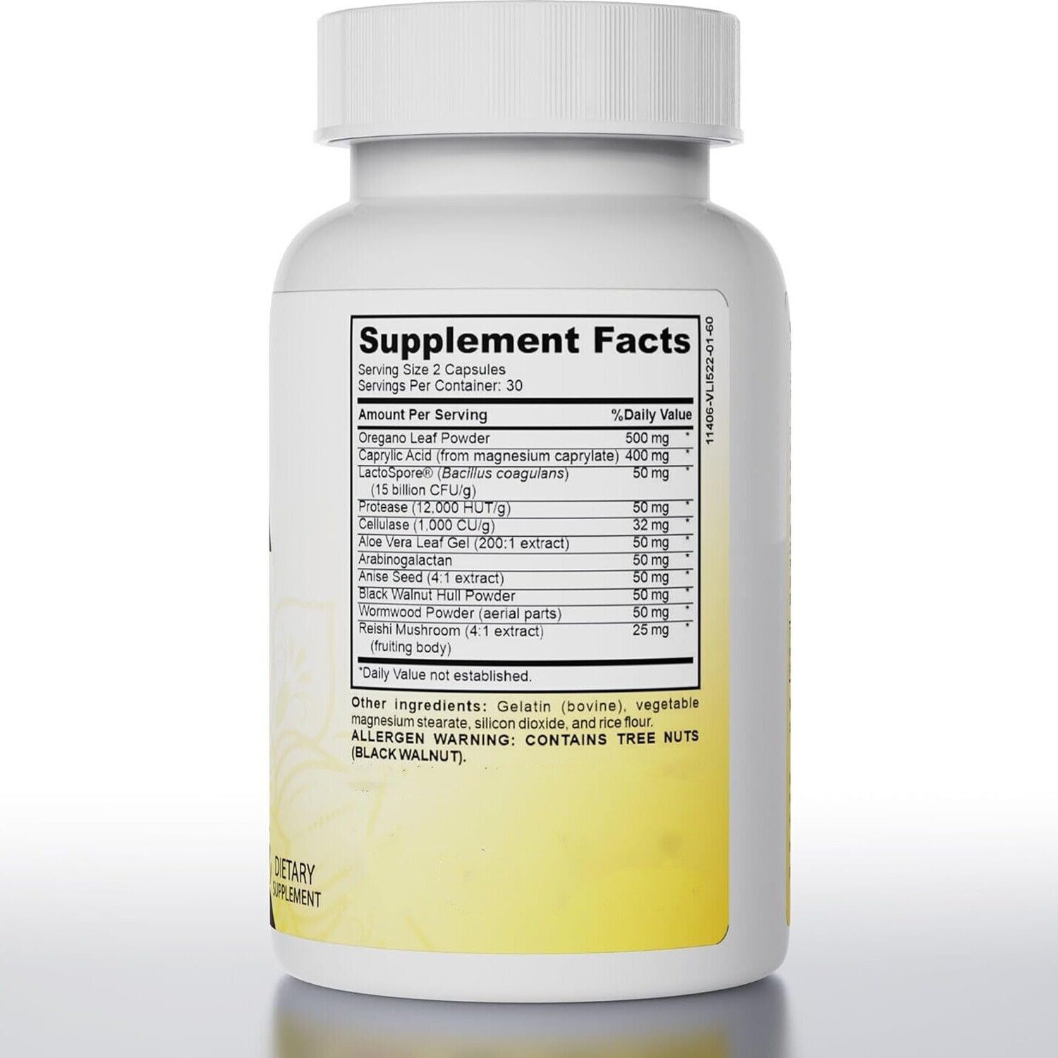 Candida Cleanse Gut & Colon Support 60 Capsules For Women & Men, Fast shipping