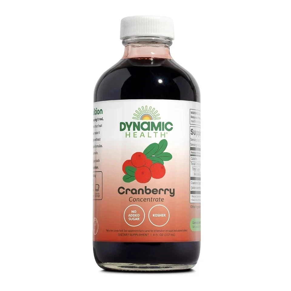 Dynamic Health Cranberry Concentrate 8 fl. oz Each (Pack of 3)