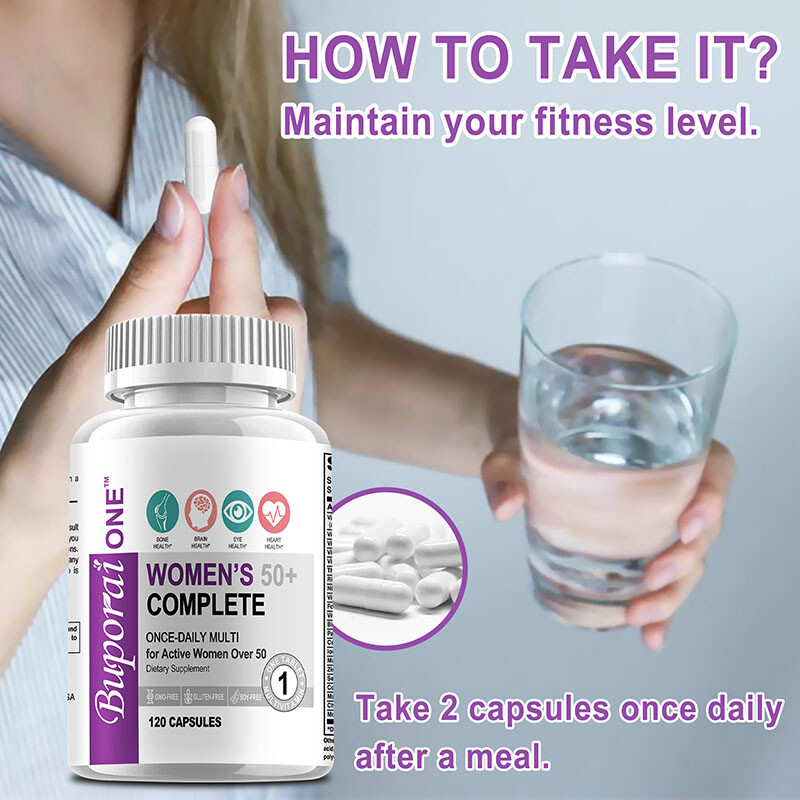 Women’s 50+ Complete – Supports Bone, Brain, Eye, Heart Health,Vitamins/Minerals
