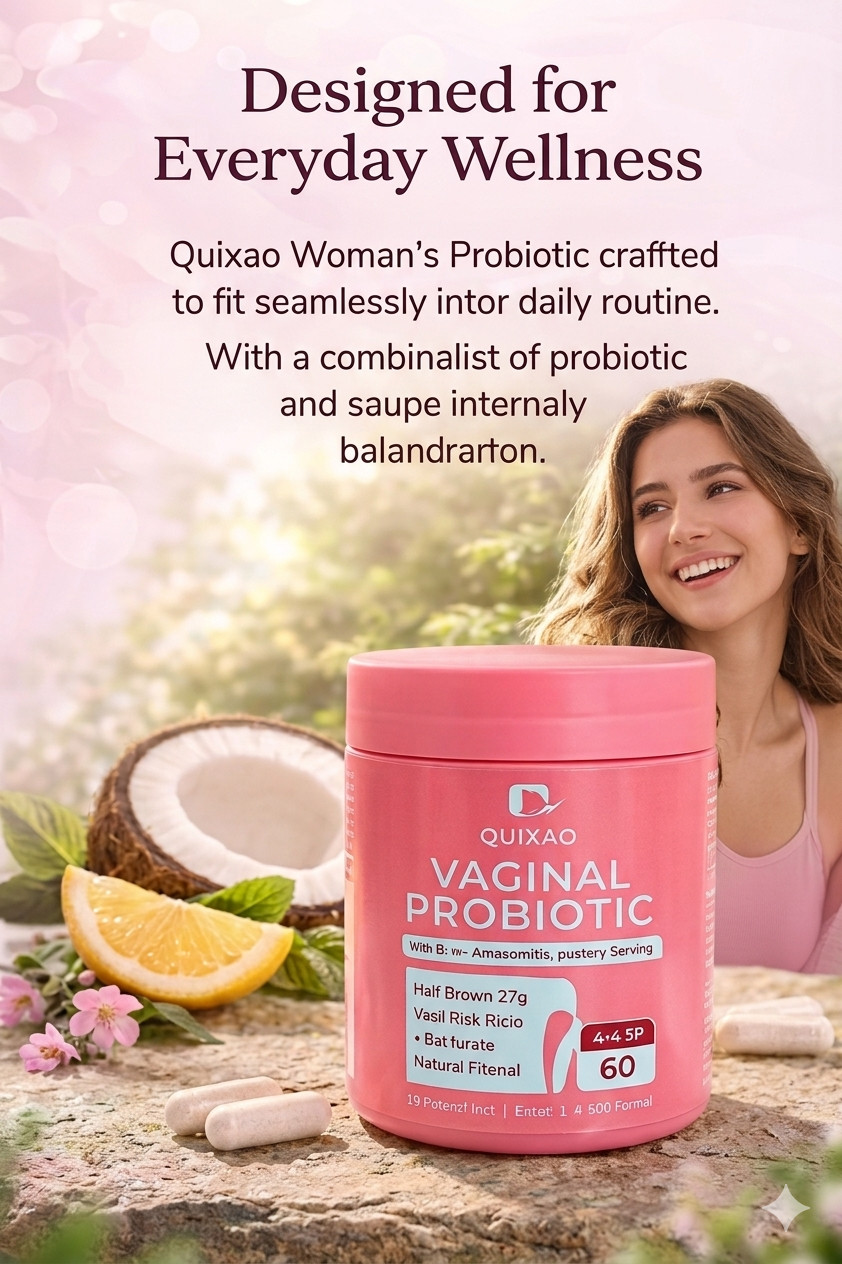 Quixao Women’s Probiotic 60B CFU Multi-Strain + Prebiotic 60 Caps