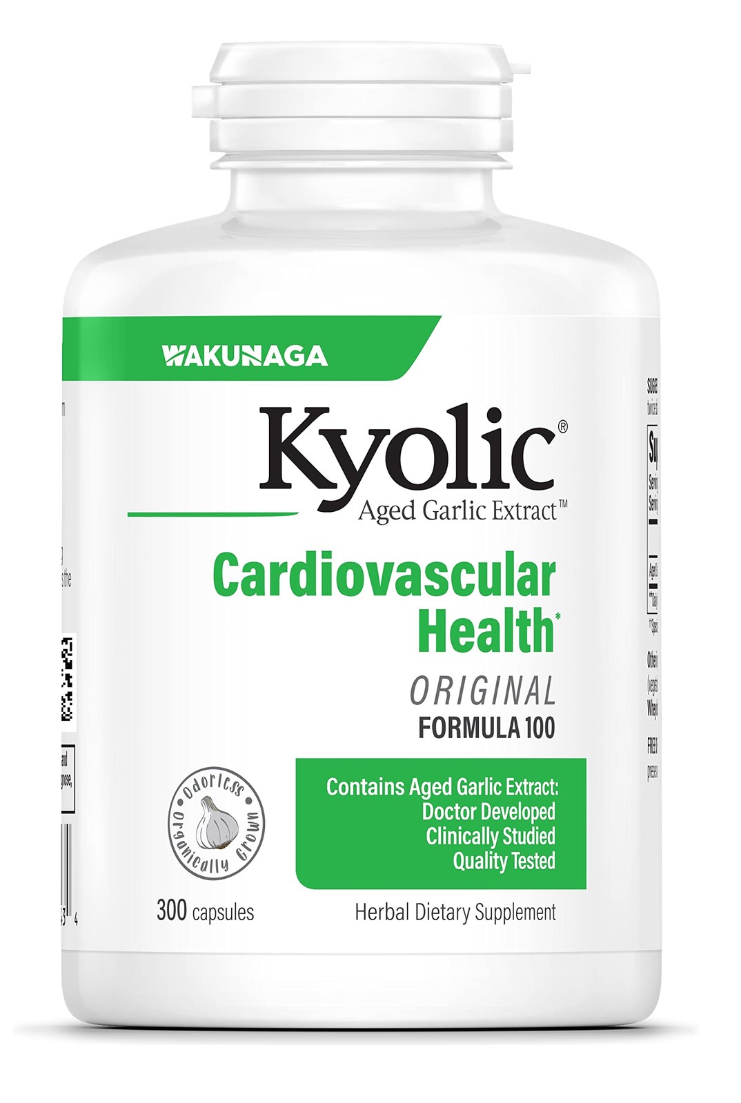 Kyolic Aged Garlic Extract 300 Count Heart Health Support Odorless Supplement