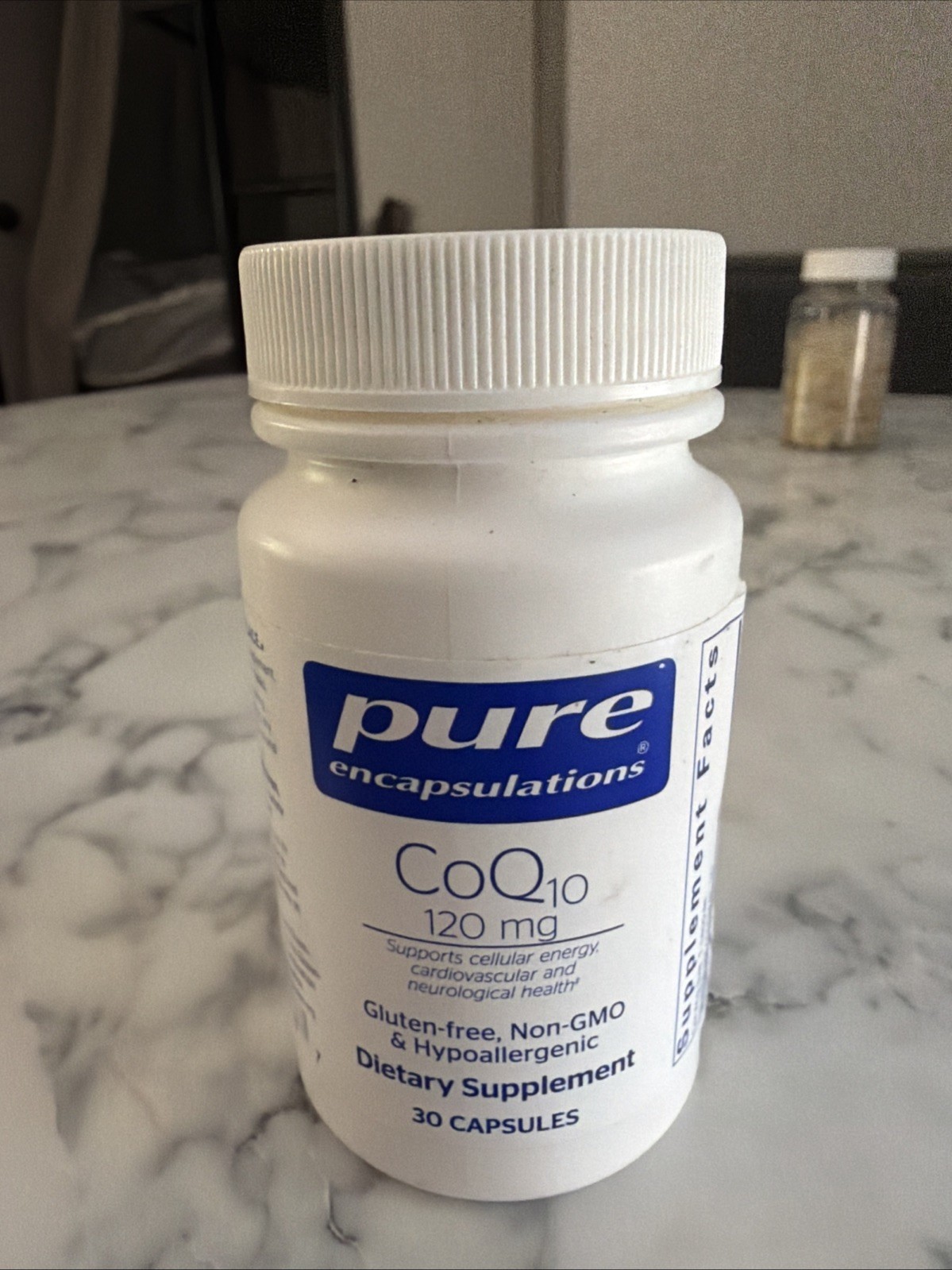 Pure Encapsulations CoQ10 120 mg – 30 Capsules EXP 06/2028