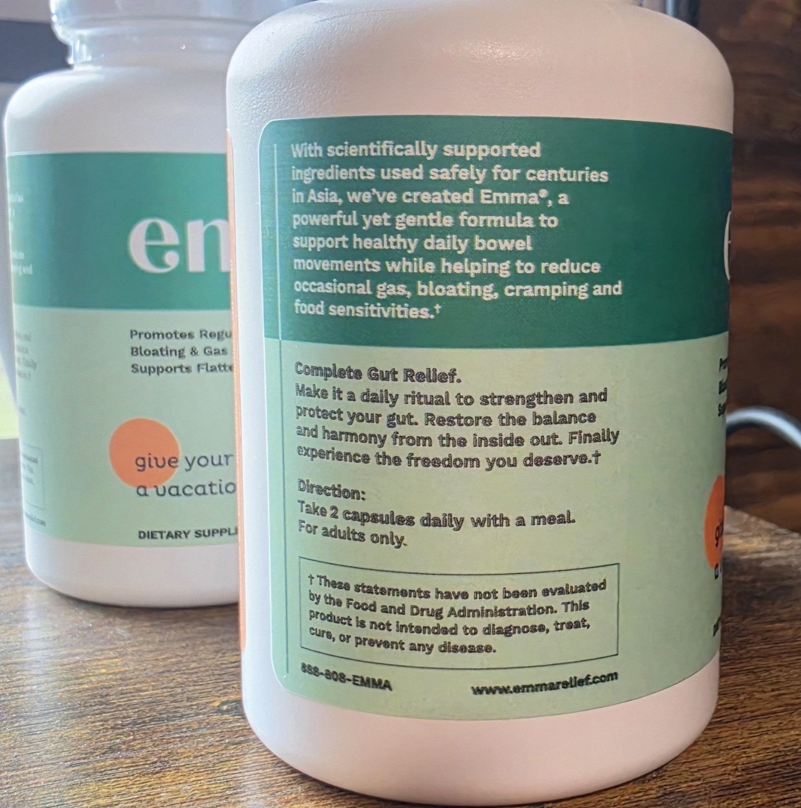 Emma by Konscious Keto 60 Capsules Exp 12/2027 Bloating & Gas Relief