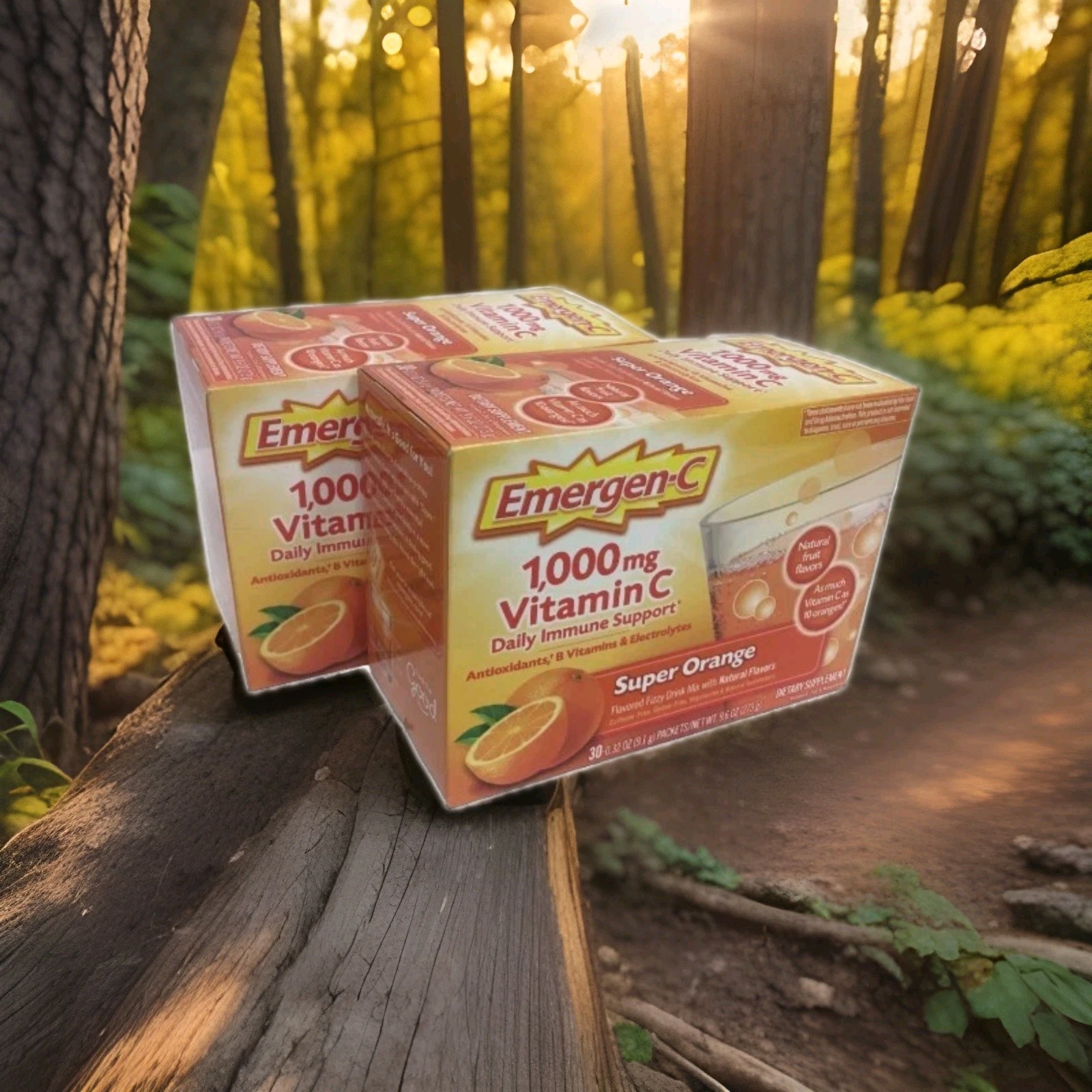 Emergen-C Drink Mix 1000MG Vitamin C Orange, 60 Pack