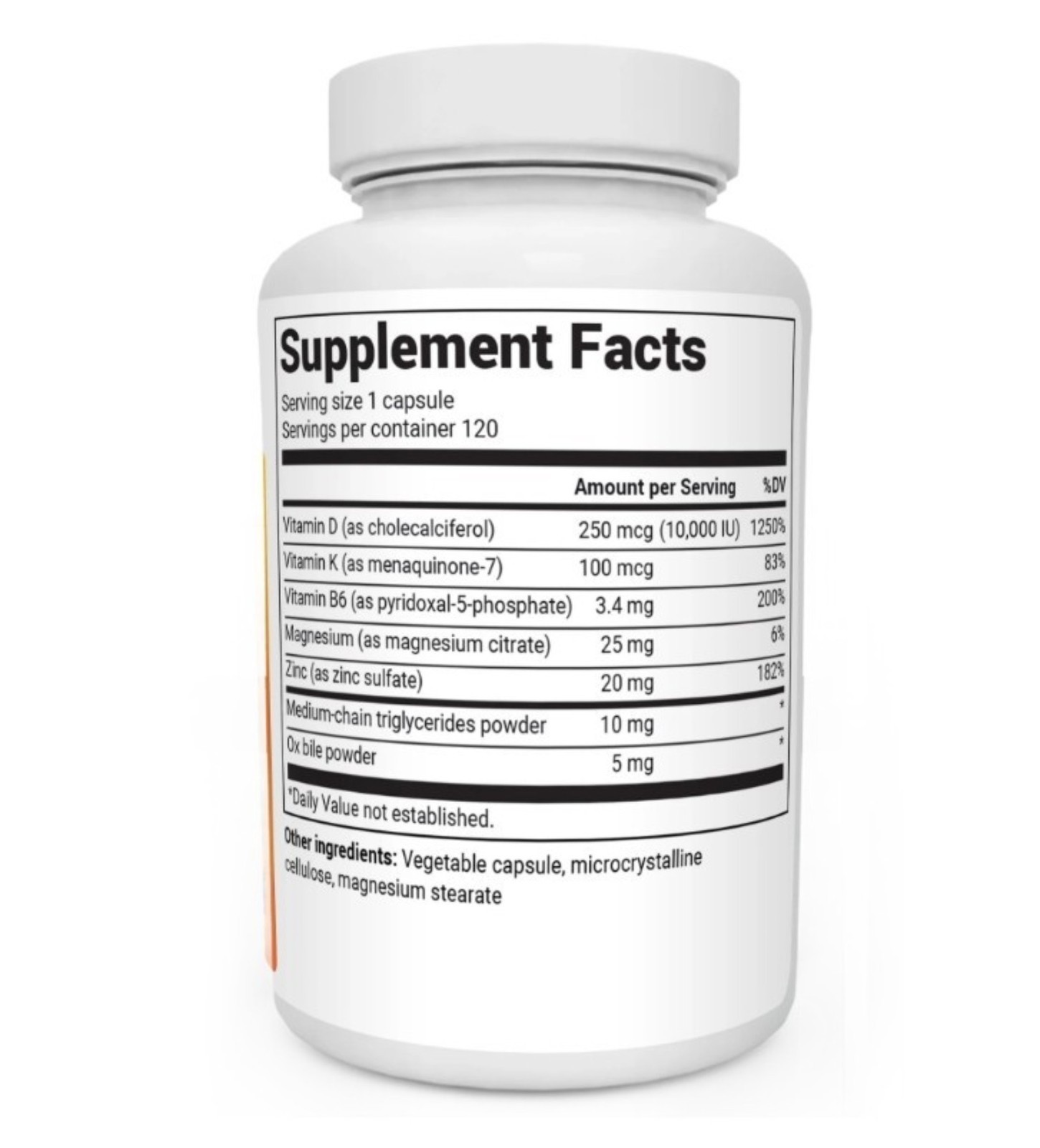 Dr. Berg’s 2 IN 1 Vitamin D3 & K2 – 10,000 IU/100 mcg, 120 Capsules