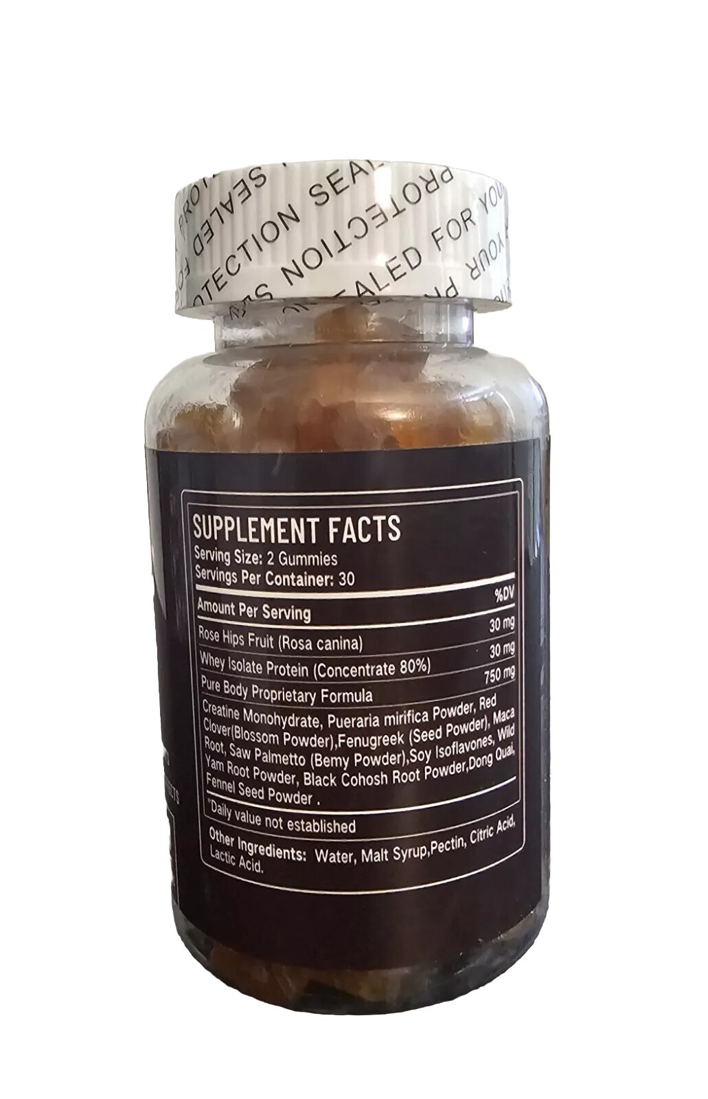 BBL Gummies 100% All Natural Hip Butt Enhancement Gummies, Maca Whey Protein