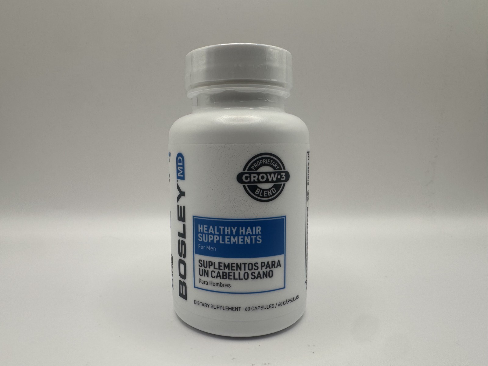 Bosley MD Healthy Hair Growth Supplements For Men – 60 Count EXP 07/26