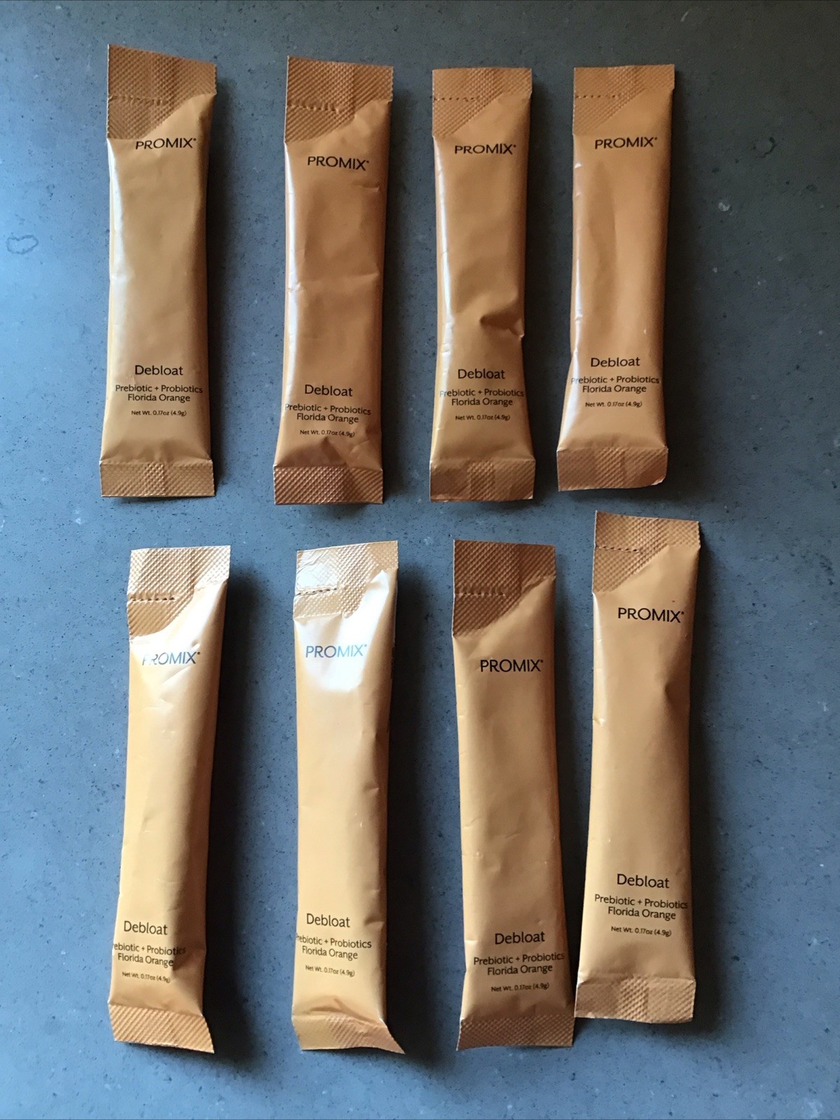 PROMIX Debloat Prebiotic Packets Florida Orange – 8 Individual Pkts Exp 9/26