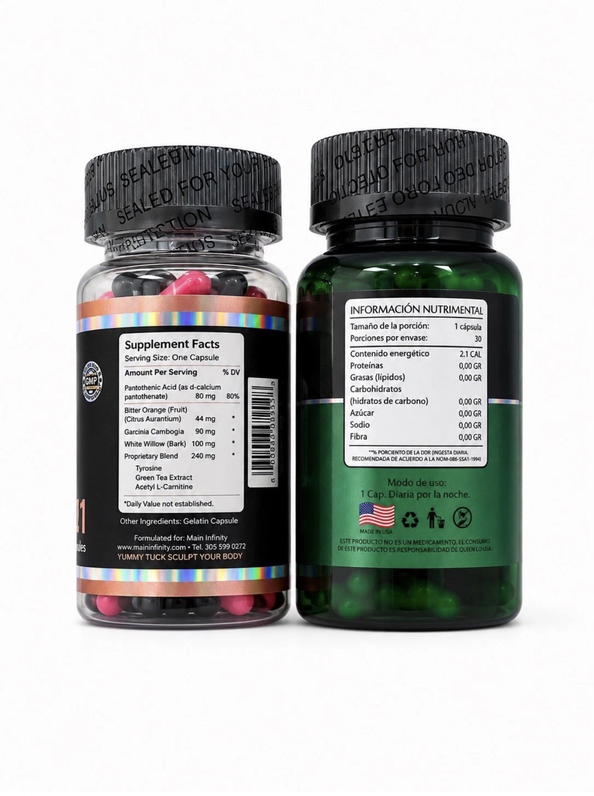 Dúo Beauty 911 30 Cápsulas & Fit Detox 30 Cápsulas 30 C Capsules Pack of 2