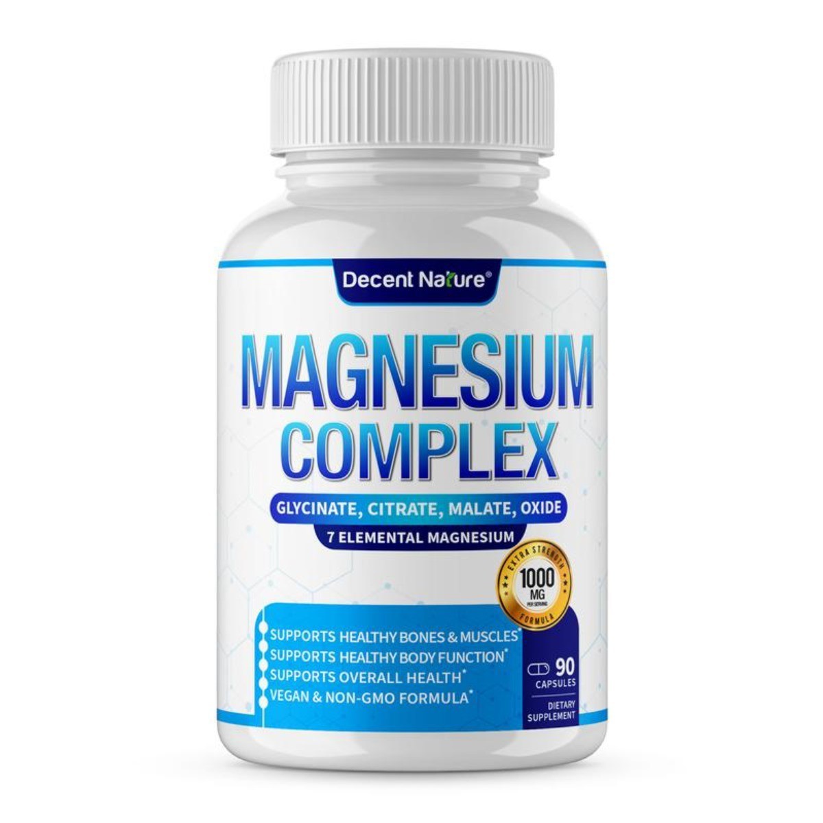 Advanced Magnesium 7 Complex – 1000mg Glycinate Formula Supplement