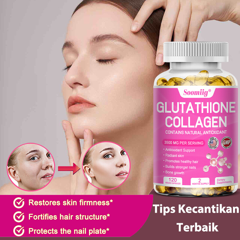 Glutathione Collagen Complex 3500 Mg Capsule Nourish The Skin Anti Aging Effect