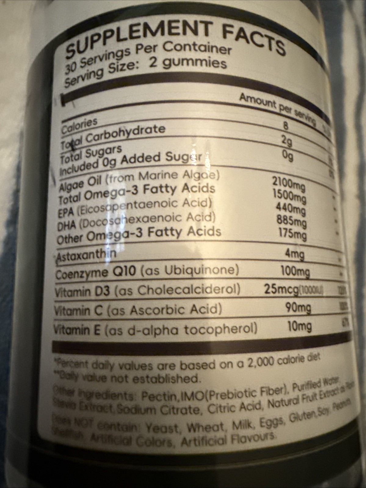 ALGAE OMEGA CoQ10 1500mg -60 Gummies / NEW & SEALED / 6-25-2027