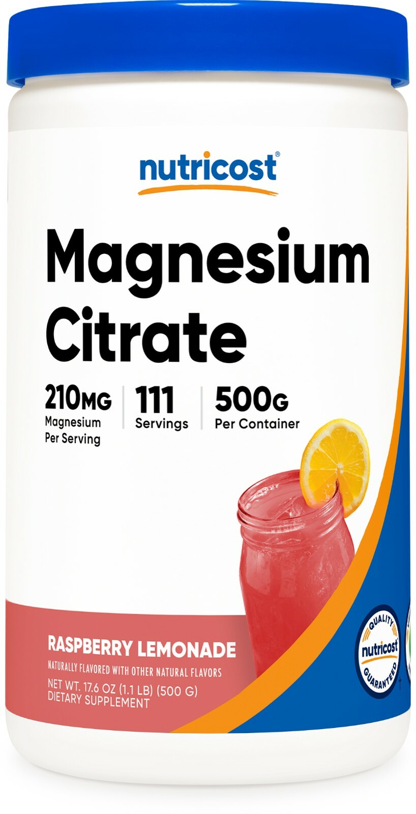 Nutricost Magnesium Citrate Powder (Raspberry Lemonade, 500 Gram)
