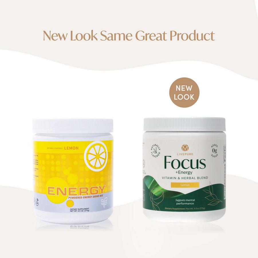 NEW 3X Live Pure Focus + Energy Tub, Lemon Exp 2028