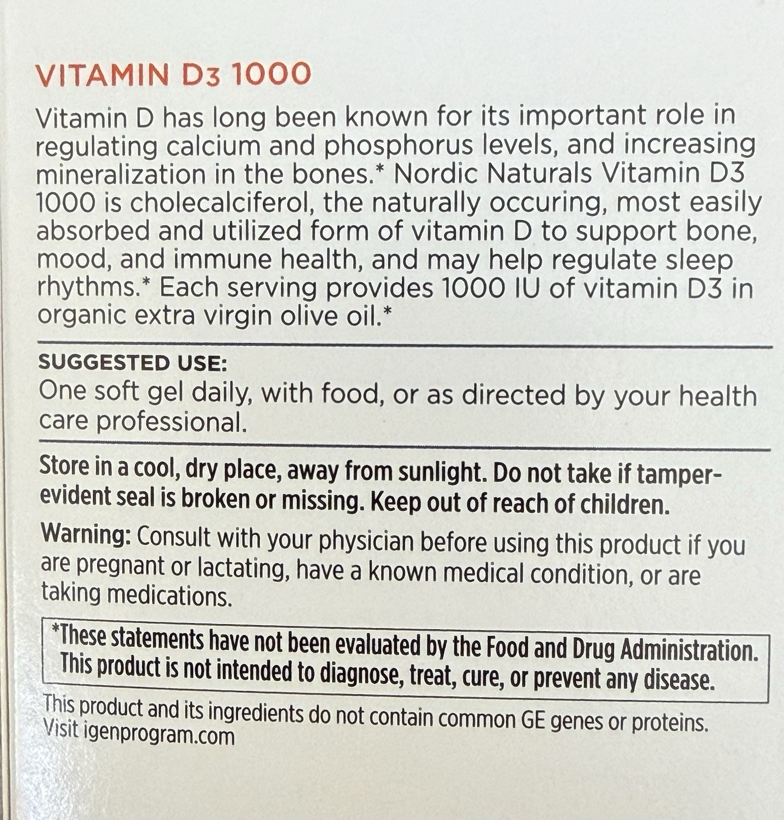 Lot Of 3 Nordic Naturals Vitamin D3 1000 IU 120 Softgels Immune Bone Support