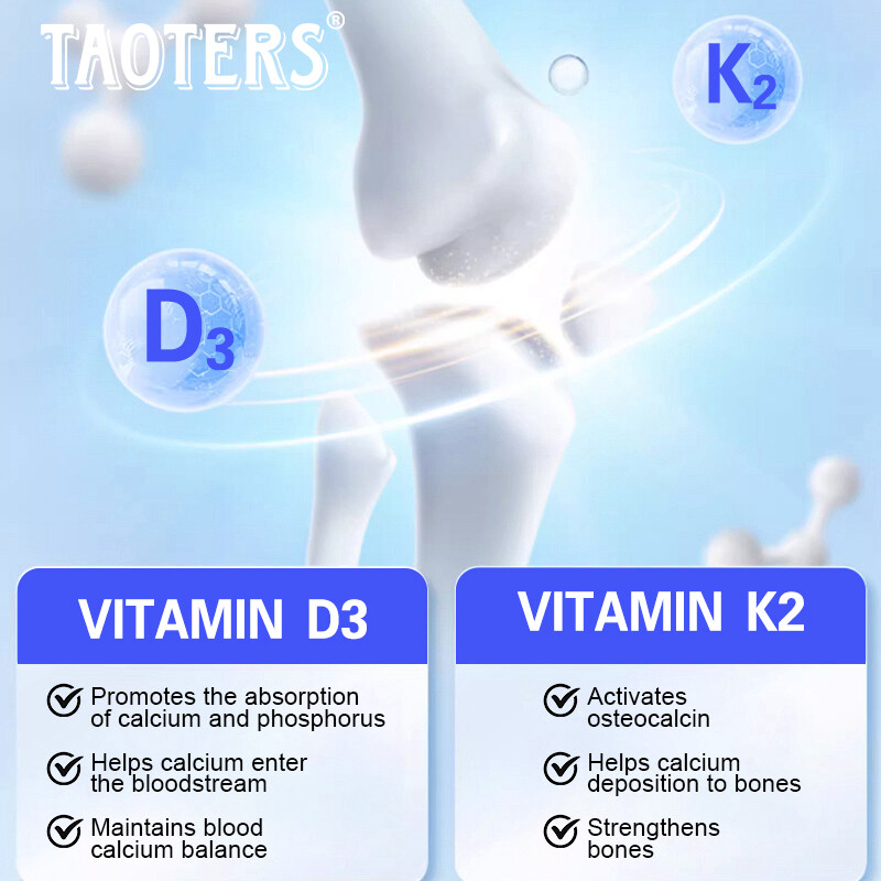 Advanced Vitamin D3 K2 Complex with Calcium Magnesium Zinc 120 Capsules