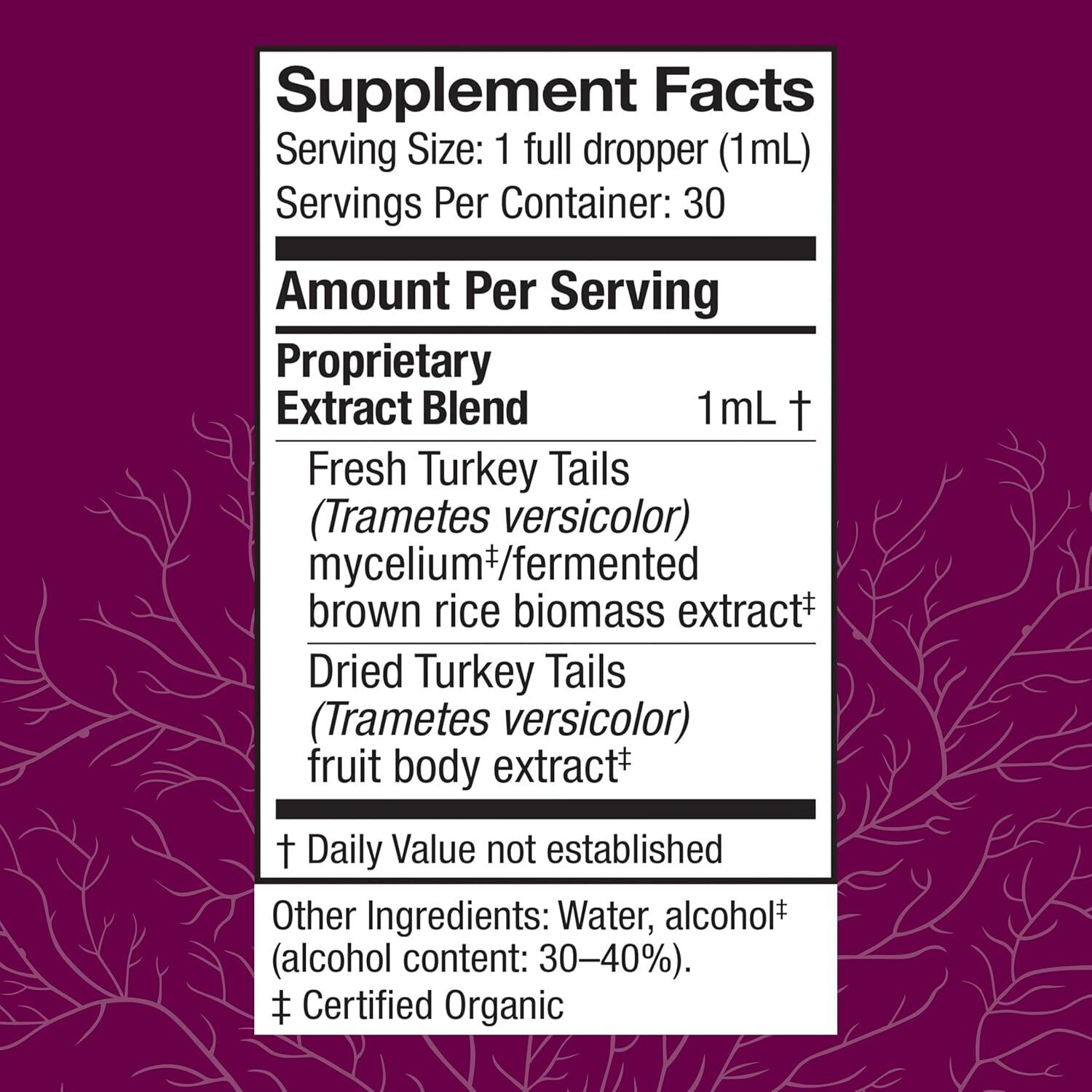Host Defense – Turkey Tail Mushroom Extract 1 fl oz EXP 12/27