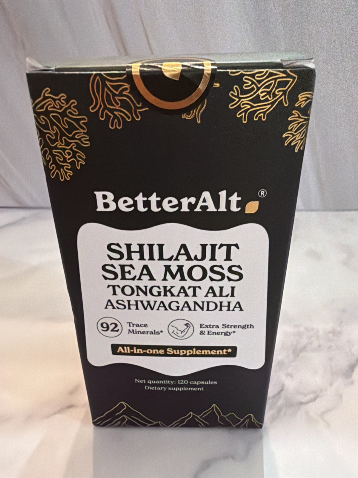BetterAlt Sea Moss Shilajit, Maca Root, Ginkgo Biloba, Sea Moss, Ashwagandha