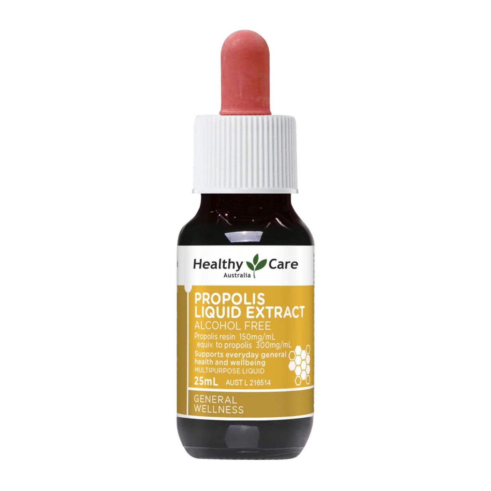 Healthy Care Propolis Liquid Alcohol Free 25ml Immune & Oral Health Support