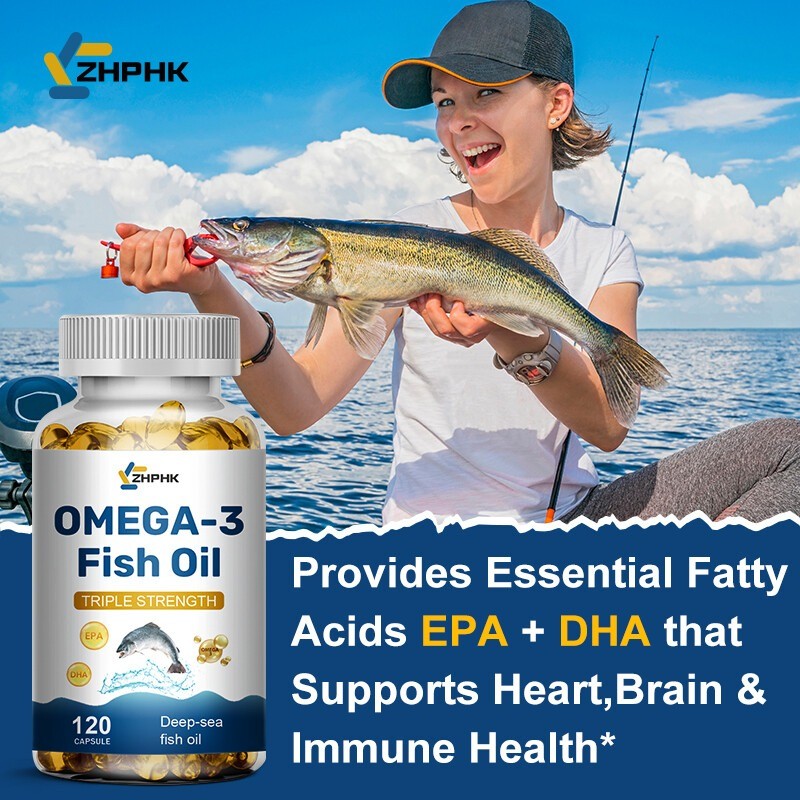 Omega-3 fish oil capsules support metabolism emotions nerves anti-inflammatory