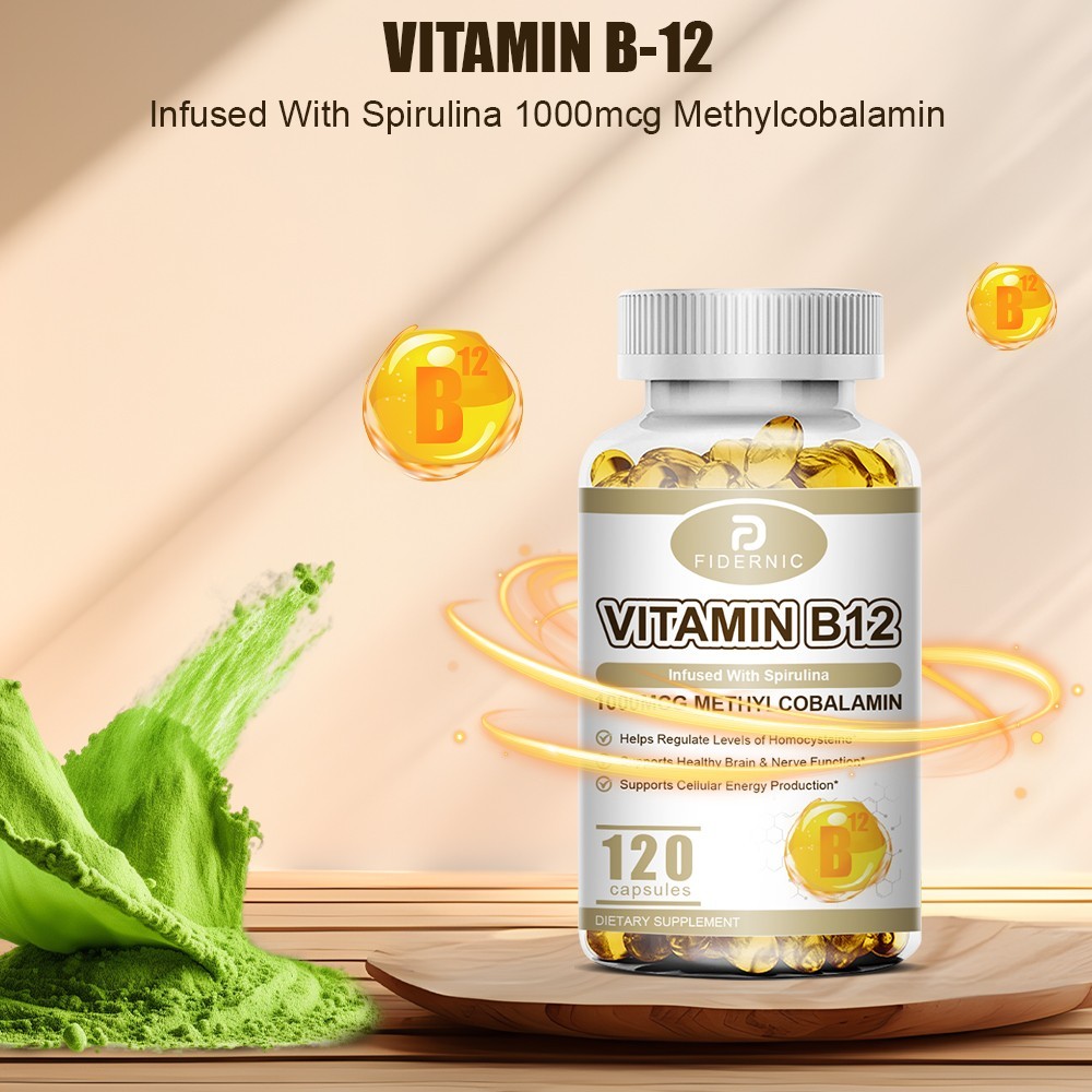 Vitamin B12 1000mcg 120 Capsules Methylcobalamin Energy Nerve Support