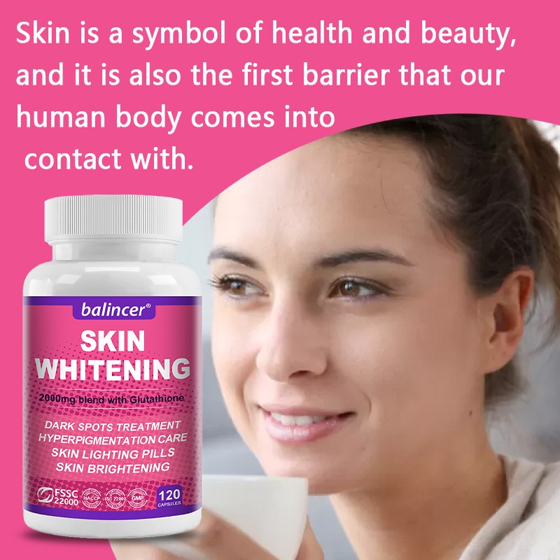 120ct L-Glutathione Capsules 2000MG Natural Anti-Aging Skin Whitening Supplement