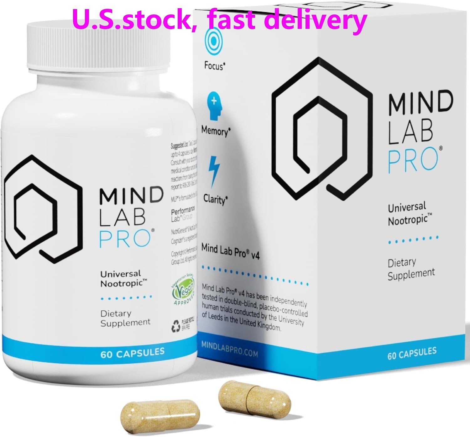 Mind Lab Pro? MLP? v4 Universal Nootropic? Brain Booster Supplement for Focus
