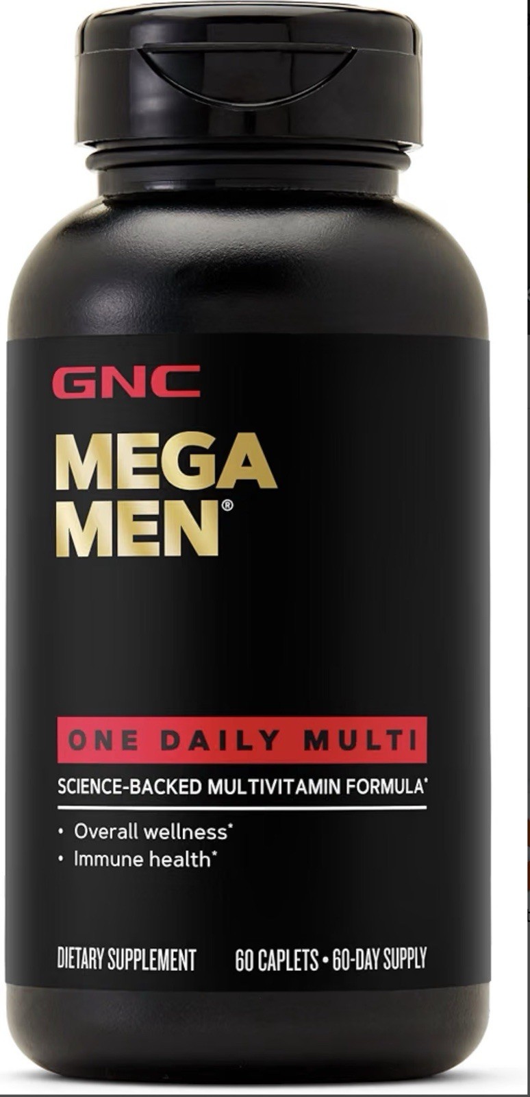 GNC Mega Men One Daily Multivitamin 60 Count Men’s Vitamins 60 Servings New