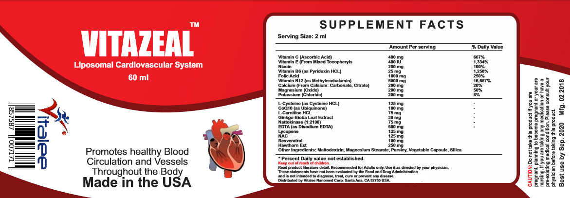 Vitazeal-Cardiovascular fitness Pack (3X60 ml)
