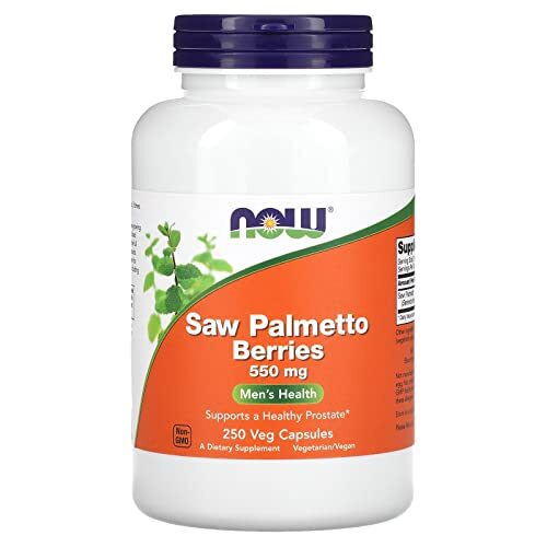 NOW FOODS Saw Palmetto Berries 550 mg 250 Veg Capsules