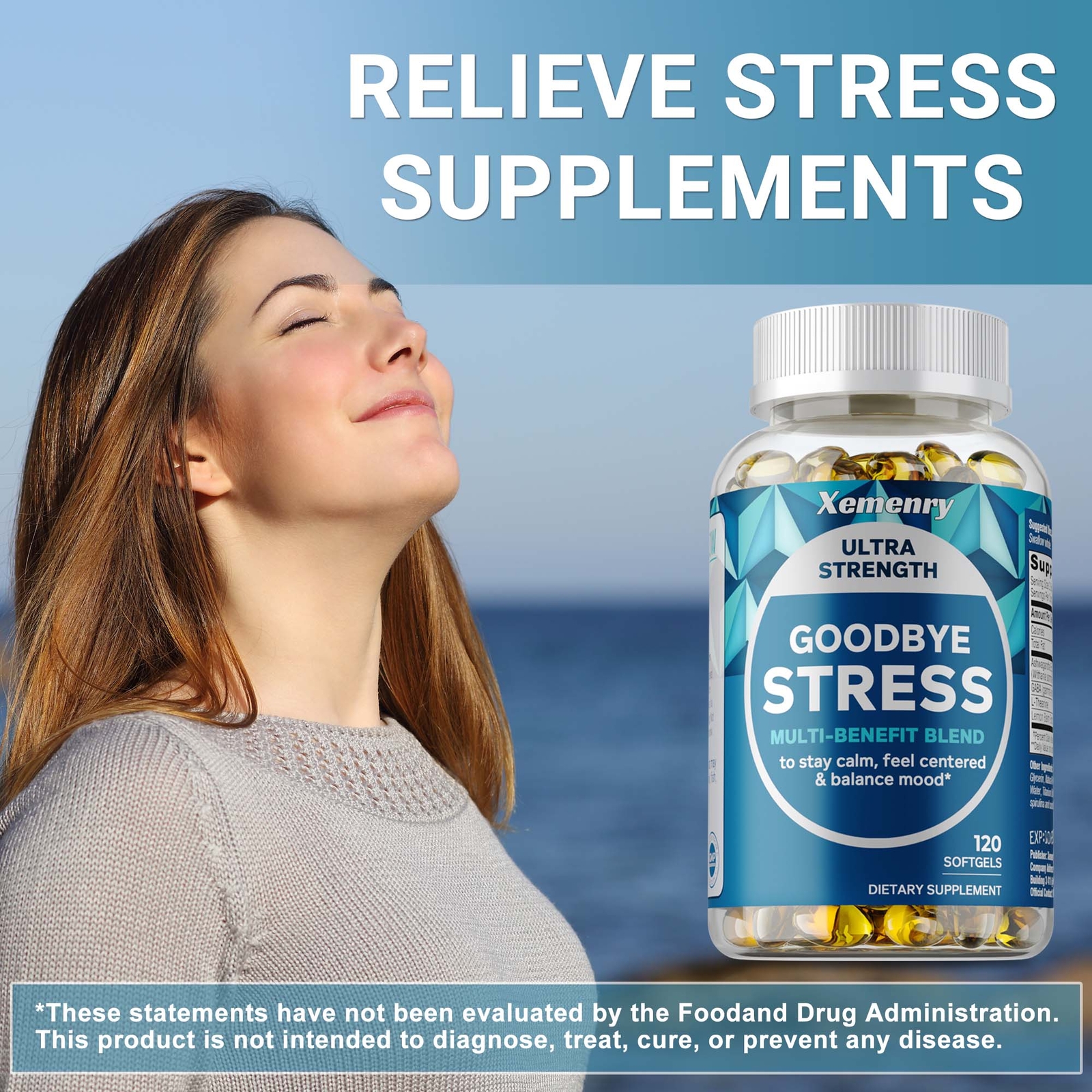 Goodbye Stress – Improved Sleep, Stress Relief, Promotes Relaxation – L-Theanine