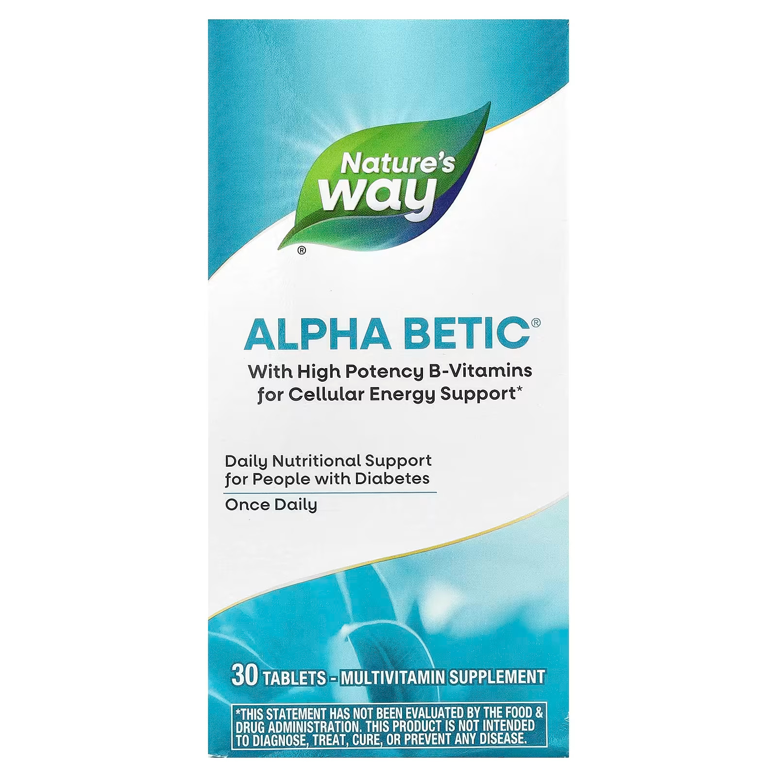 Nature’s Way Alpha Betic Multi-Vitamin 30 Tablets Each (Pack of 4)