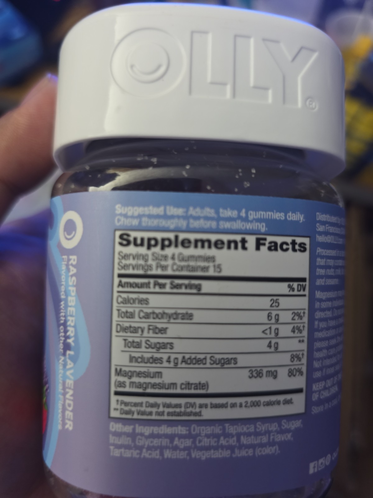 OLLY Relaxing Magnesium Gummies, Supports Muscle 1 Count (Pack of 60)