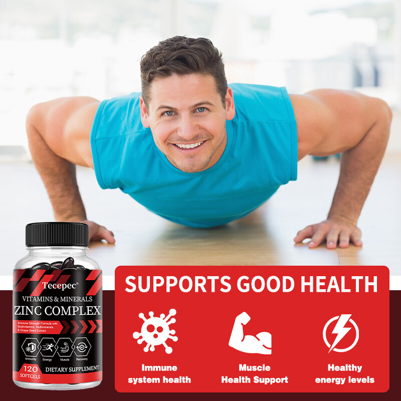 Multivitamin/Multimineral Supplement with Zinc Complex, Boost Energy, Immune