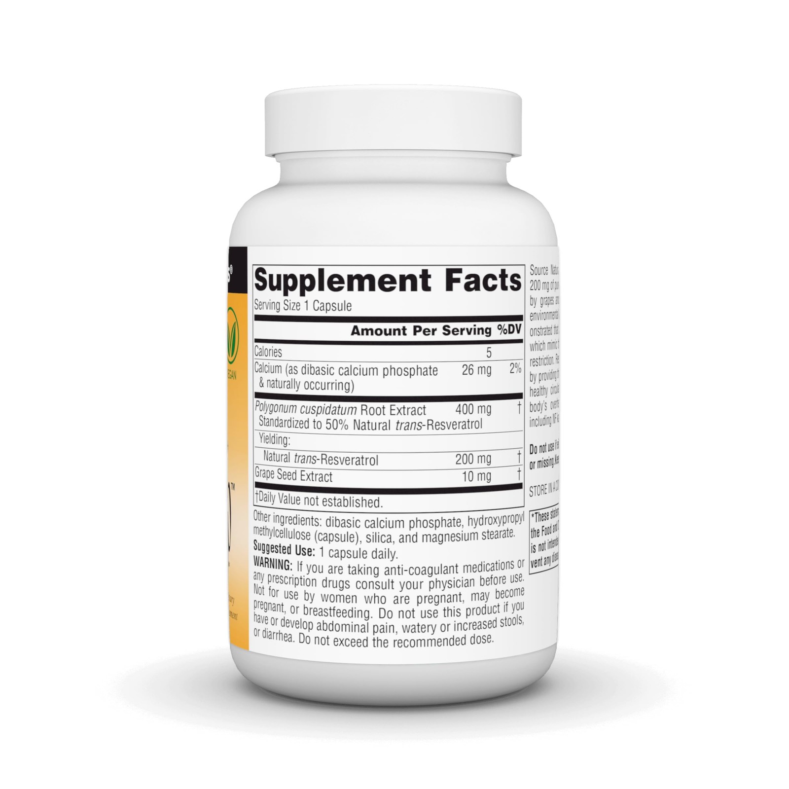 Source Naturals Resveratrol For Heart And Healthy Aging – 200 Mg -120 Vegan