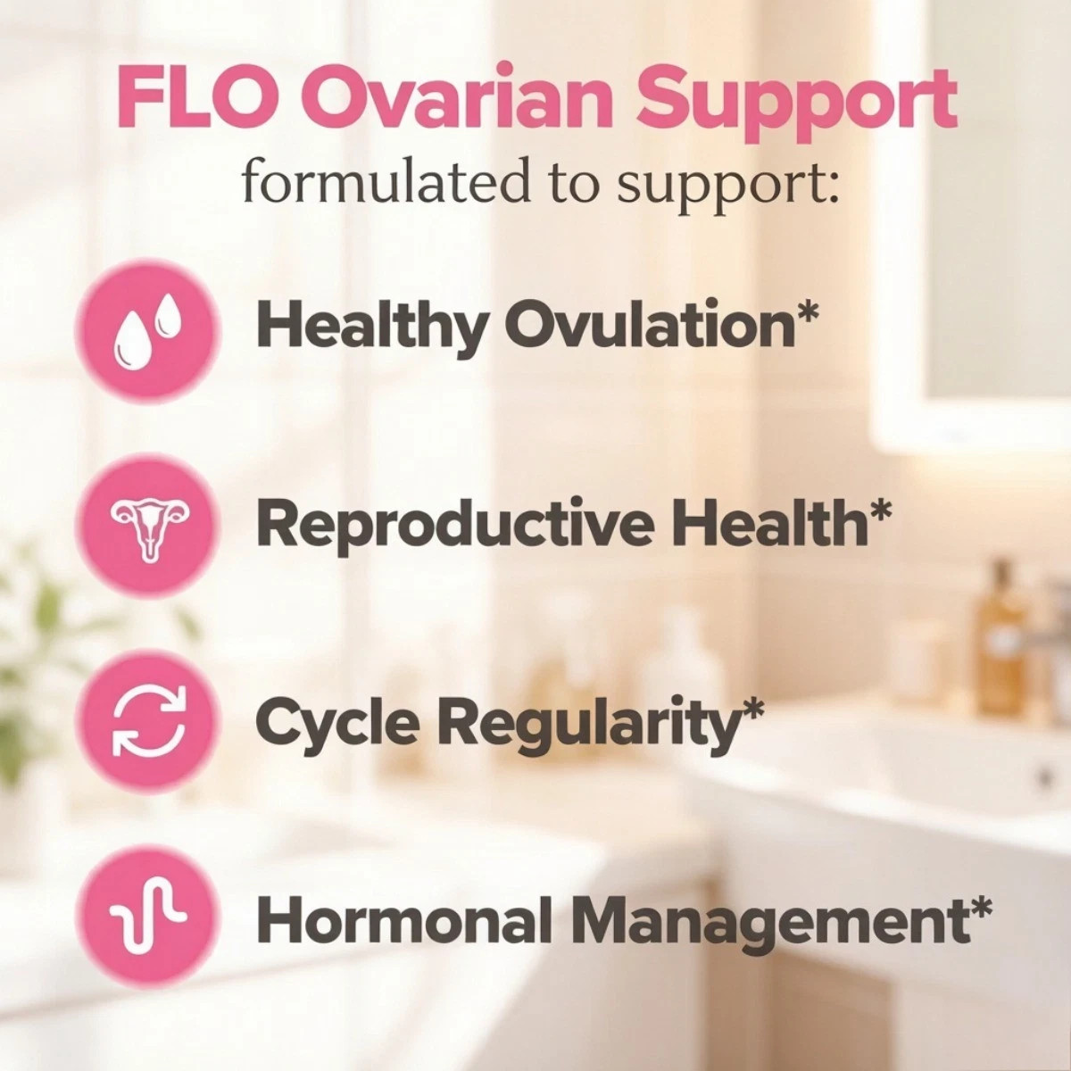 FLO Ovarian Support – 40:1 Inositol for Hormone Balance & Cycle Health