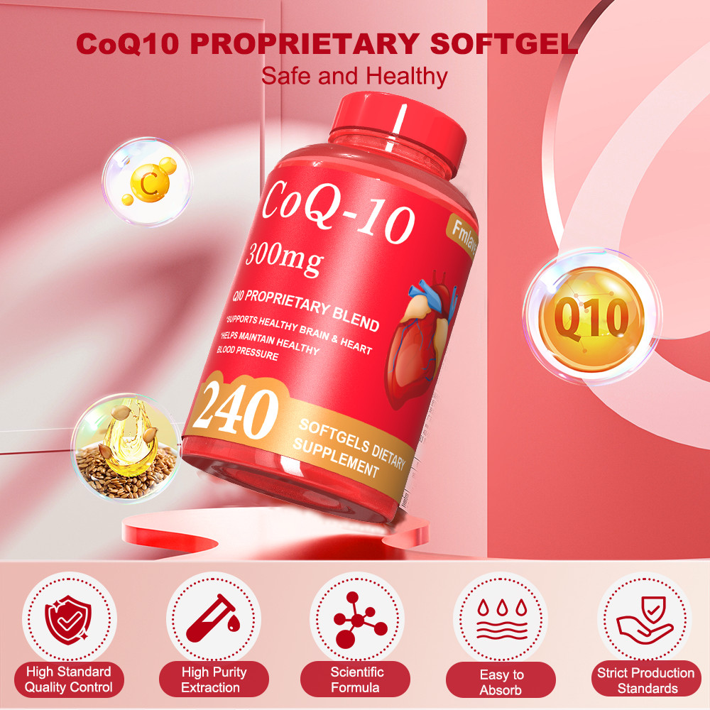 High Absorption CoQ10 300MG – 240 Capsules for Heart Health & Energy Support USA