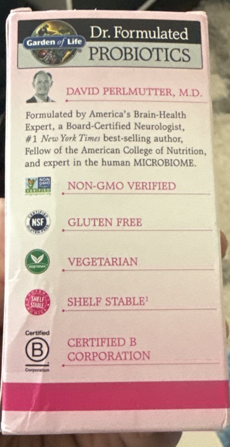 Garden of Life Dr. Formulated Women’s Probiotics – 30 Vegetarian Capsules