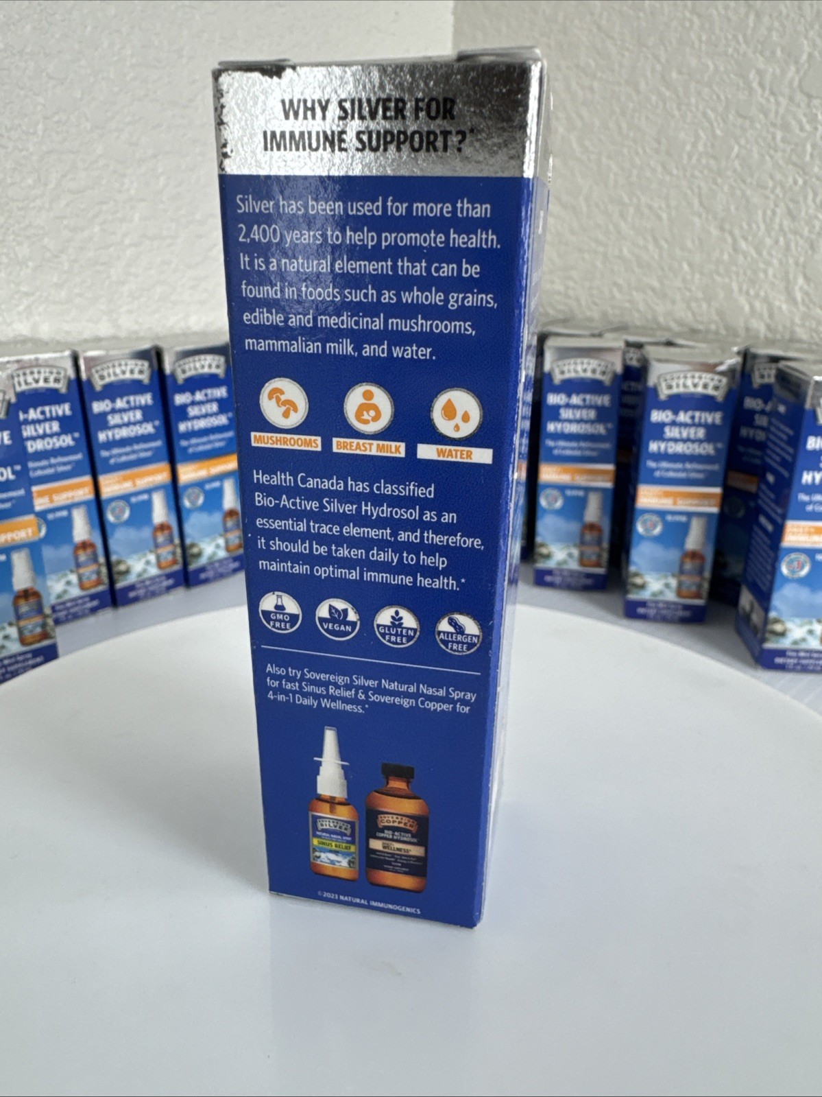 Sovereign Silver Bioactive Silver Hydrosol 10 PPM Immune Support Spray 1 Oz