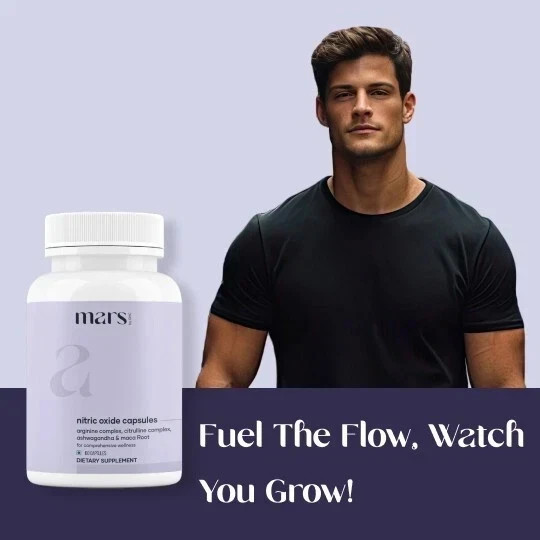 Mars Nitric Oxide Boost Support Capsules 60ct FS | Free ship | Pack of 2