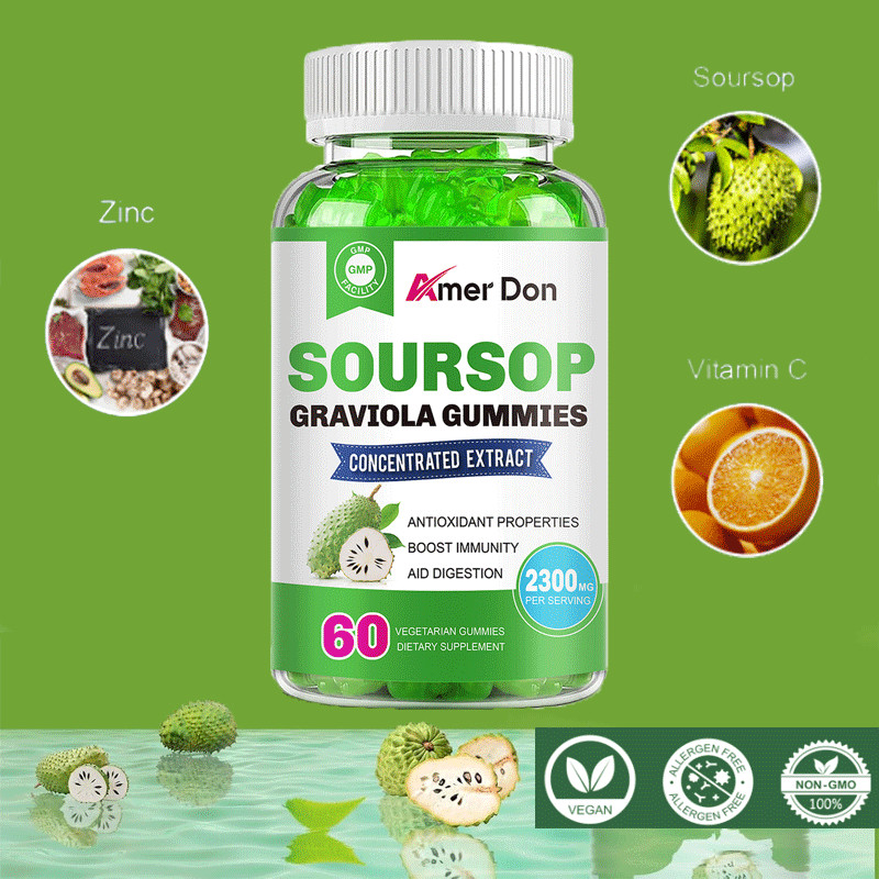 Soursop Graviola Extract ANTI-AGE 2300mg Healthy Body,Immune Boost new