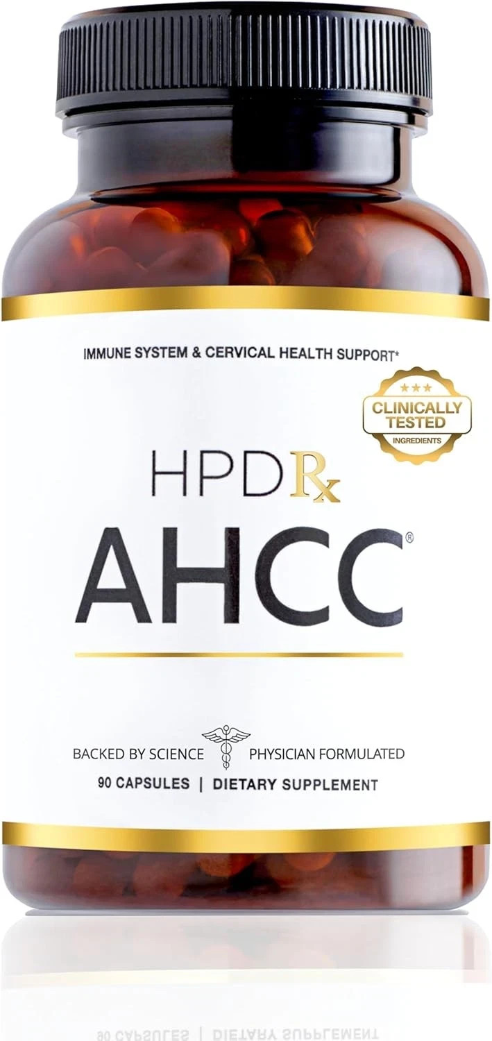 HPD Rx AHCC 90 Caps Immune Support Shiitake Mushroom 1100mg Extract Supplement