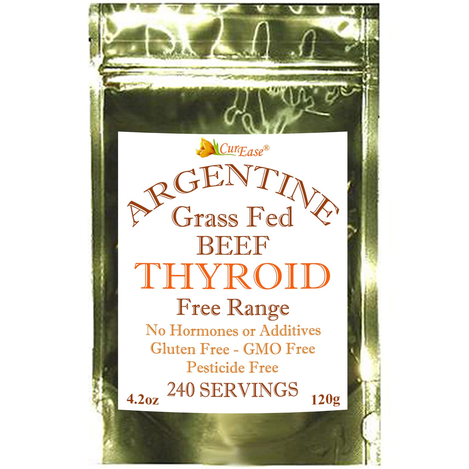 Beef Thyroid Powder – Grass Fed & Finished Argentine (4.2oz)