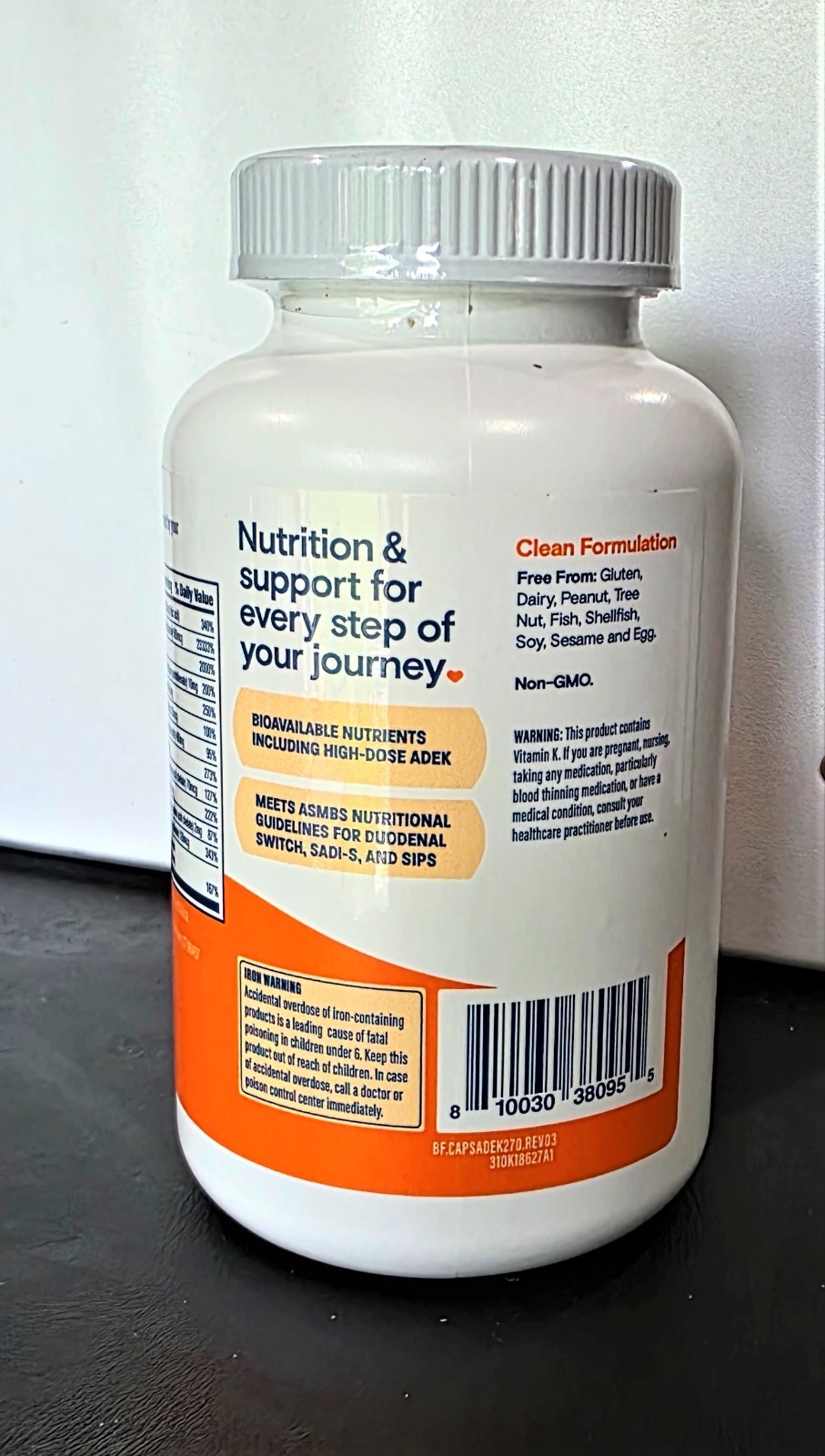 Bariatric Fusion Multivitamin |45mg | 270 Capsules |03/2027