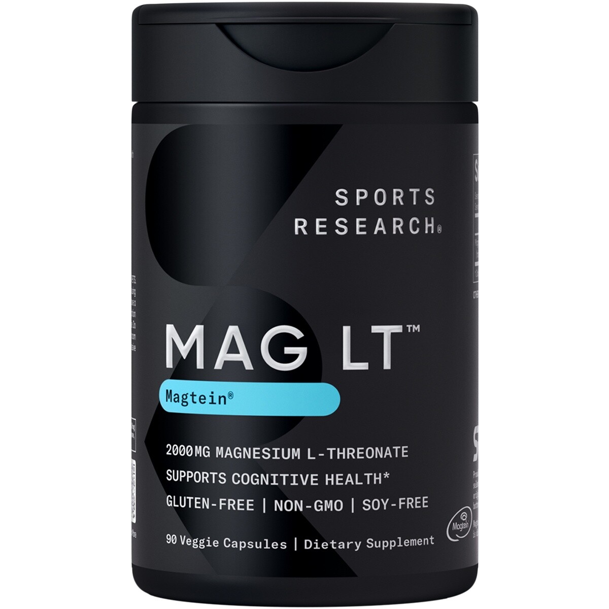 Magtein Magnesium L-Threonate Supplement 2000mg 90 Capsules for Adults